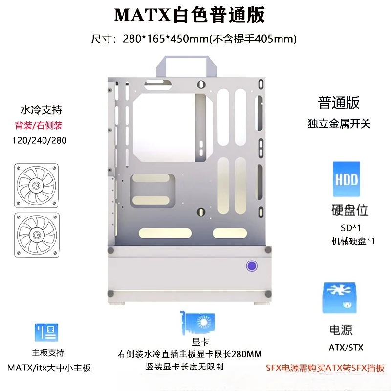 Open Chassis 240/360 Water-Coo - đánh giá và giá Pc Chassis