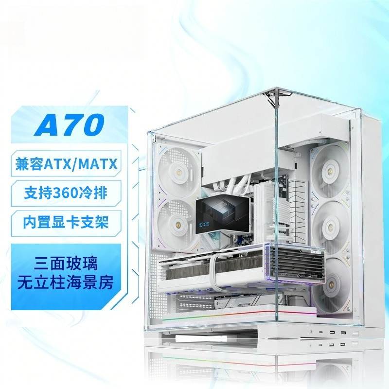 White Panoramic Triple Tempere - đánh giá và giá Pc Chassis