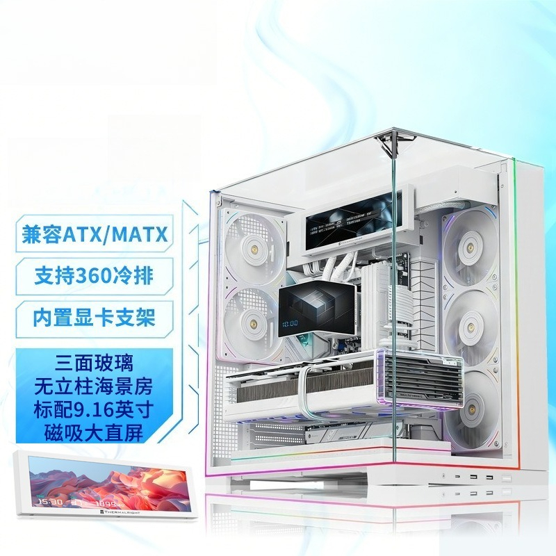 White Panoramic Triple Tempere - đánh giá và giá Pc Chassis